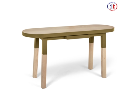 Consola Ovalada MON PETIT MEUBLE FRANÇAIS (Verde Lancieux - Madera - 140 x 75 x 45 cm)