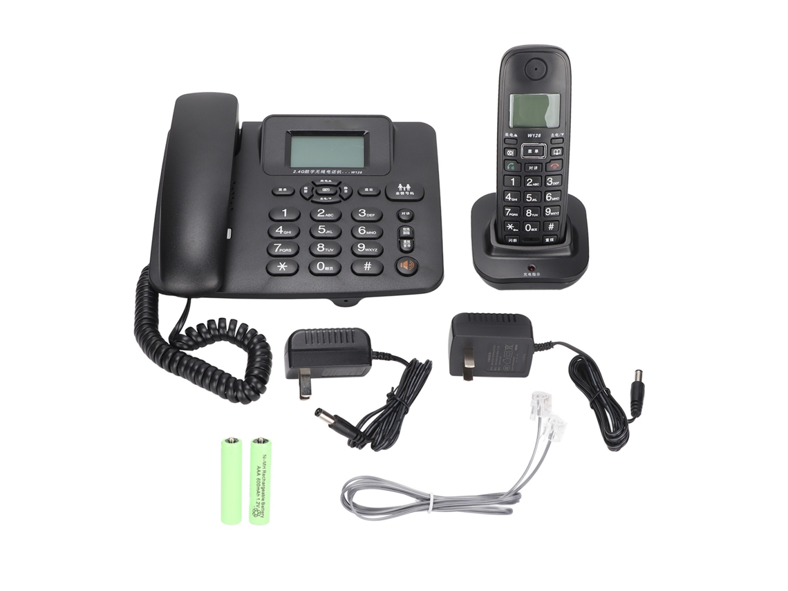 Teléfono fijo con reducción de ruido y llamadas HD.
