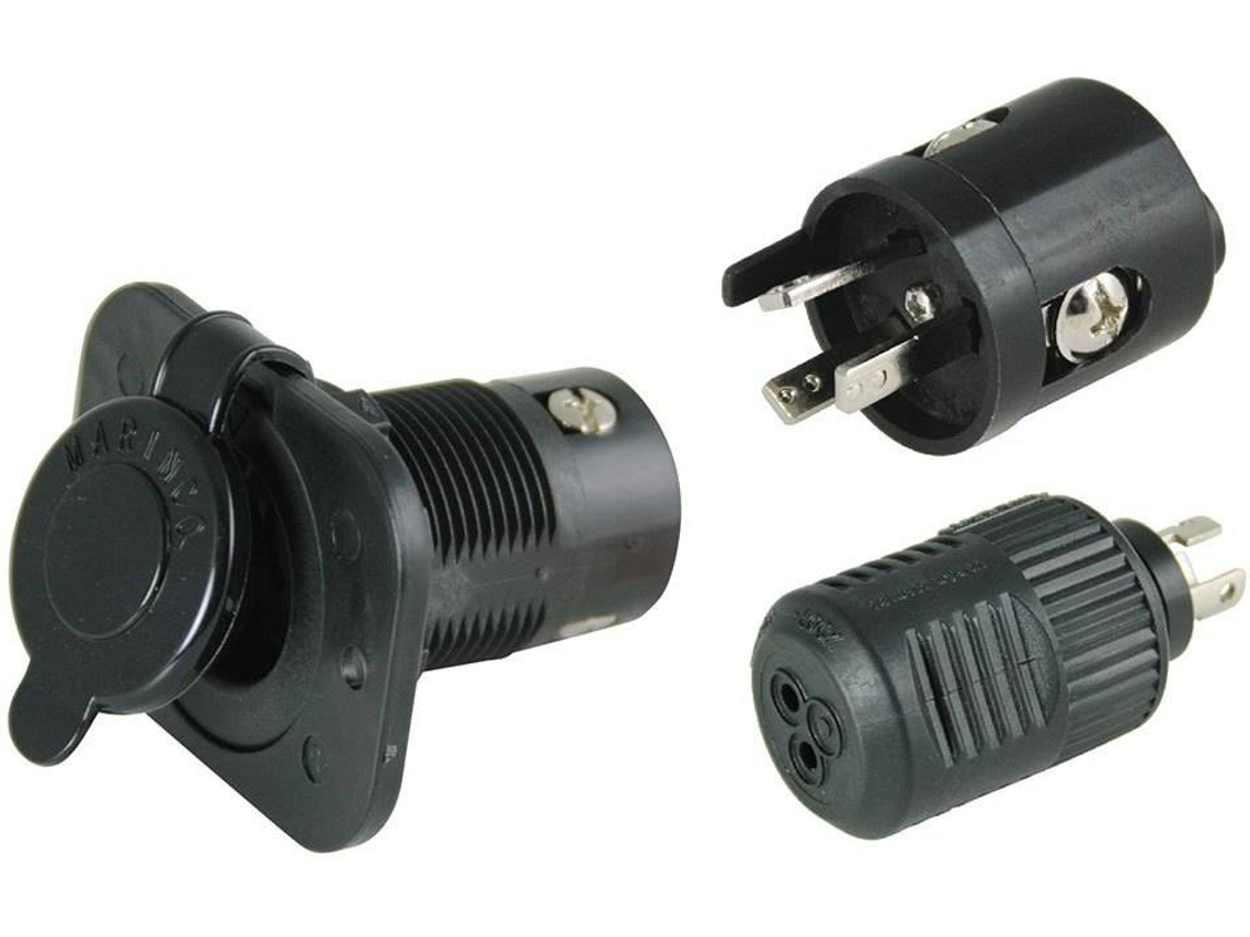 Kits MARINCO Connectpro Receptacle / Plug /Auge Adapter Kit Negro