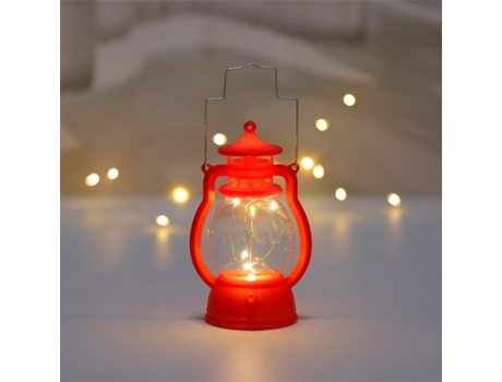 Adorno de Navidad Adornos Navideños Linterna Emisora Luz Led Luces Retro