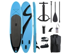 Tabla de paddle surf inflable, superficie antideslizante, accesorios completos, 25 x 76 x 15 cm, una sola capa, azul, OEM