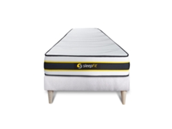 Canapé de Matrimonio Flexy Altura SLEEPFIT Espuma con memoria Blanco (90x200)