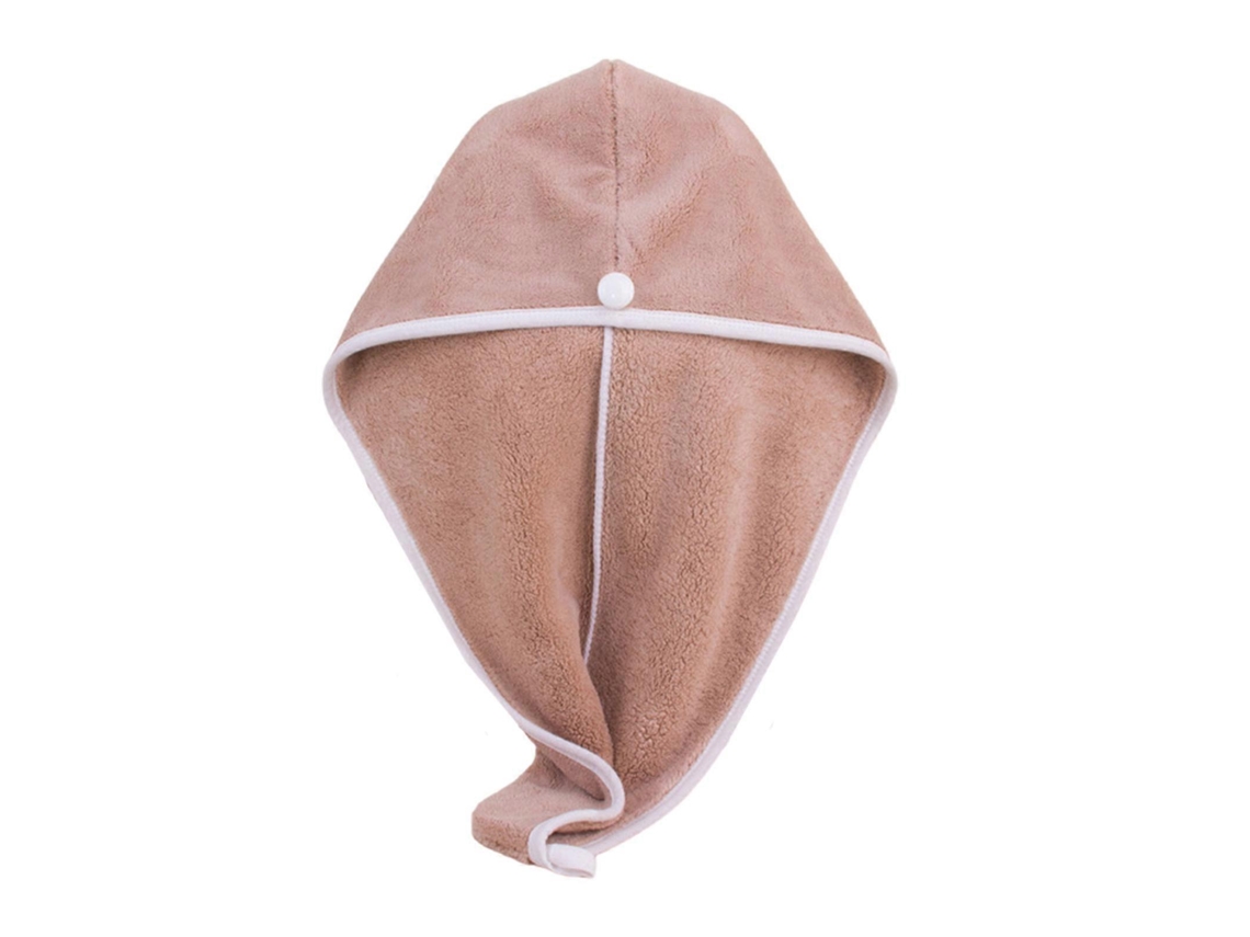 Gorro de microfibra para secar el cabello para mujer, de secado rápido, ideal para cabello rizado y ondulado. Color rosa claro. Rosewell