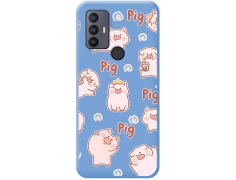 Carcasa para TCL 30 SE TUMUNDOSMARTPHONE Silicona Líquida Dibujos Azul