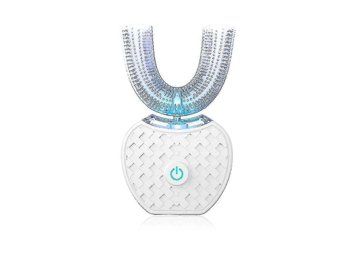 Escova De Dentes Elétrica Sônica Automática 360 Graus Tipo U Com 4 Modos De Escovação, Carregamento Usb, Clareamento Dental E Luz Azul.