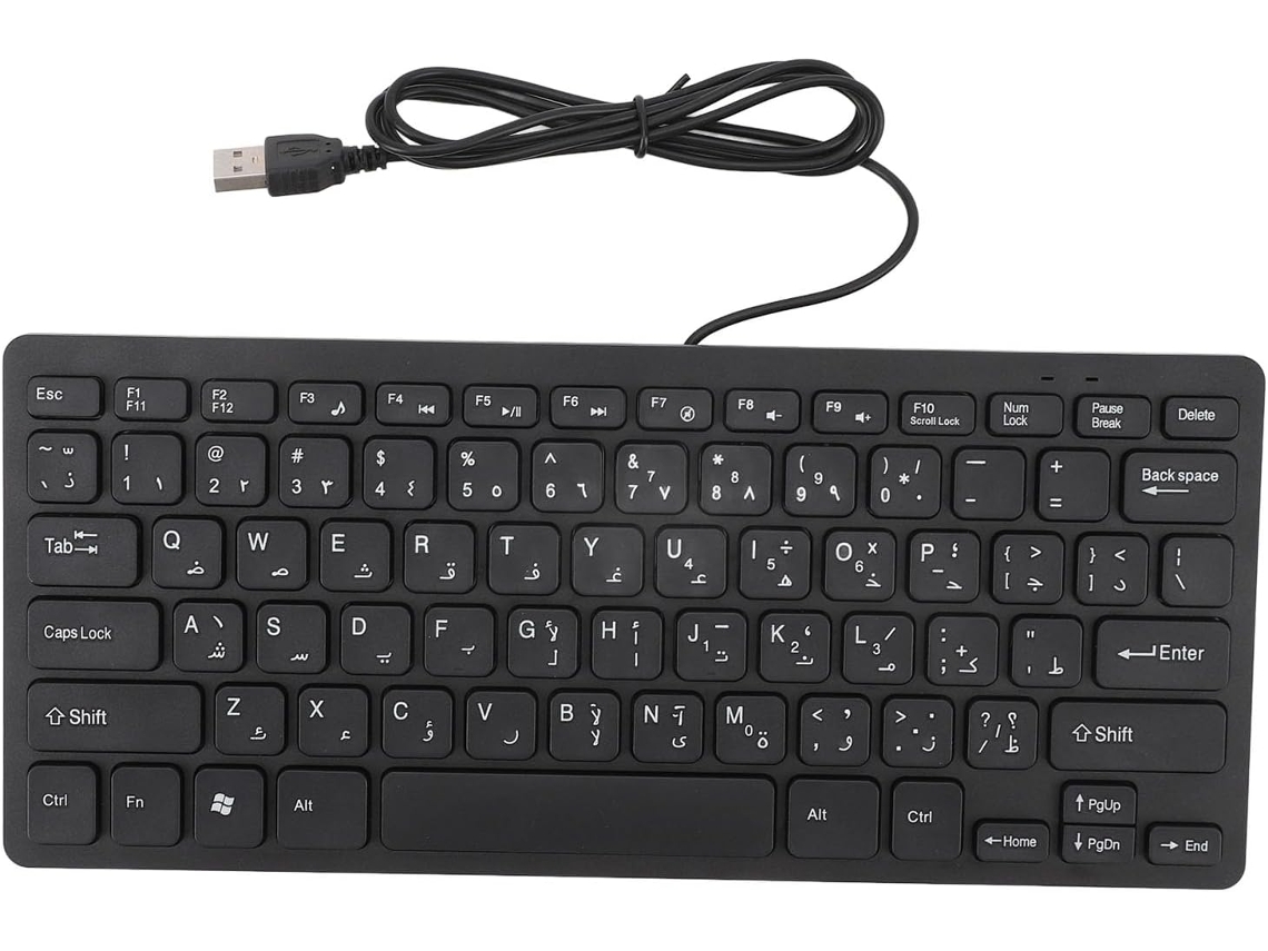 Teclado Usb Con Cable Ultradelgado Y Compacto De 78 Teclas: Duradero Y De Larga Duración.