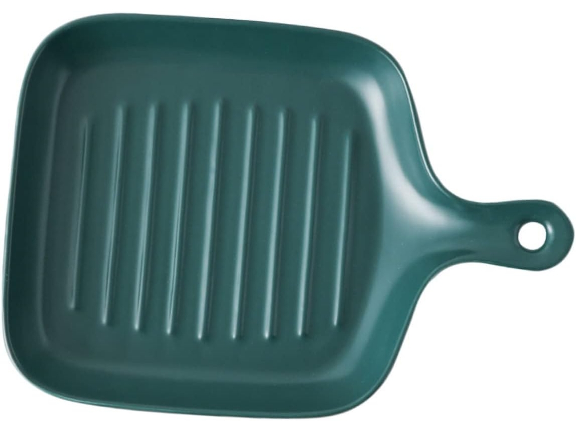 Con un solo mango, práctico para panes y pasteles, ideal para cocinas domésticas, en color verde, con un diseño elegante. Gokoco