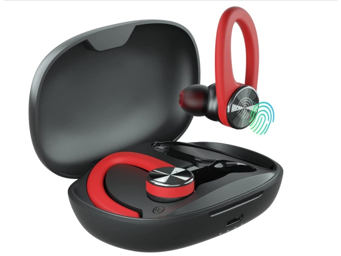 Auriculares Bluetooth inalámbricos verdaderos U89 Micrófono interno Rojo VEANXIN