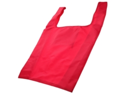 Bolsa de la compra plegable y reutilizable, ideal para cumpleaños, de lona roja. GOKOCO (1 unidad)