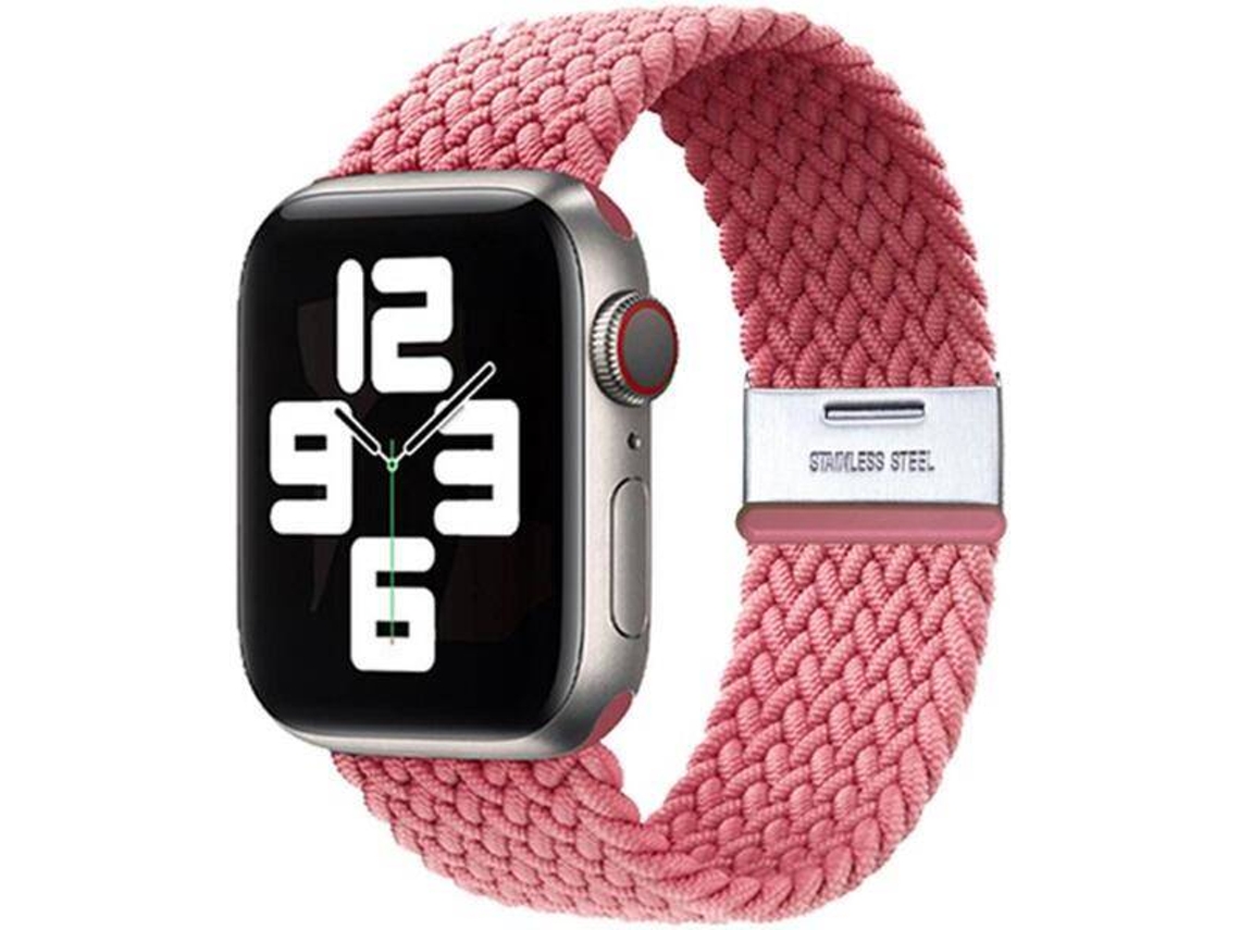 Correa Trenzada Ajustable para Apple Watch Series 3 42mm Rosa