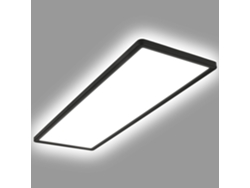 Plafón LED 24W Rectangular CCT 580x200 mm Doble Cara SwitchCCT Negro LEDKIA