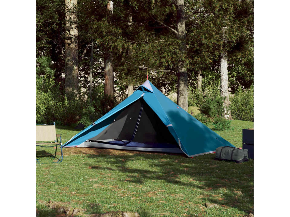 Tienda tipi colgante impermeable azul para 1 persona