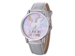 Reloj De Pulsera Analógico De Aleación Con Movimiento De Cuarzo, Estilo Casual, Para Parejas, Color Gris.
