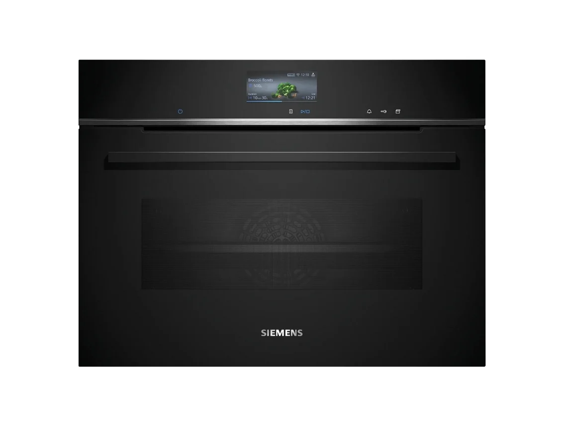Horno Compacto SIEMENS CS736G1B1 (47 L - 59,4 cm - Hidrolítico - Negro)