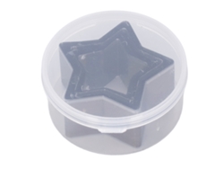 3 troqueles de corte de acero de aleación de estrella para moldes de perforación de cuero para manualidades de bricolaje.