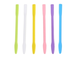 6 Palitos De Silicone, Usados Para Misturar Máscaras.