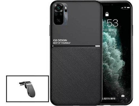 Kit Carcasa Magnética Anti Choque + Soporte Auto Magnético L Xiaomi Redmi 10 2022 G4M Negro