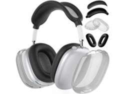 Funda De Silicona Para Airpods Max, Tpu Suave, Resistente A Golpes Y Arañazos, Juego De 4 Piezas. Color Negro. Czhhmart
