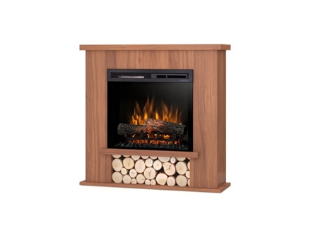 Chimenea LED eléctrica independiente TULA 23' Nogal 95 x 92 x 28 OUTINFIRE