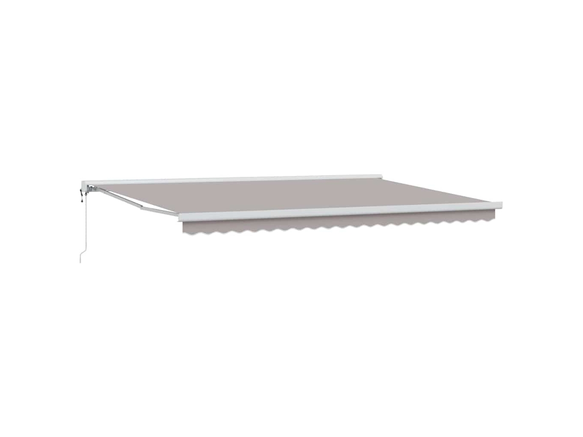 Maison Exclusive - Toldo Retráctil Gris Claro 500 X 300 X 165 Cm Tela Y Metal
