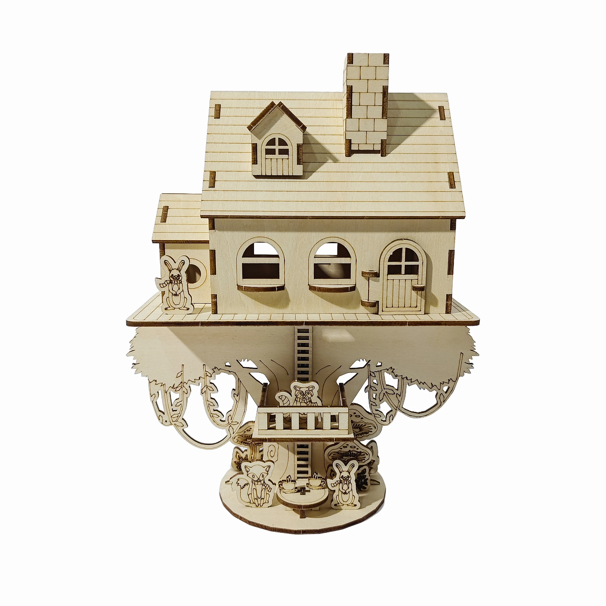 Casa Del Árbol En La Jungla Diy, Kit De Maquetas, Decoración De Escritorio Práctica, Regalo De Cumpleaños O Navidad