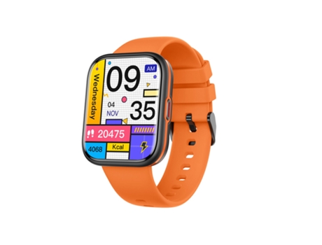 Smartwatch CHRONUS Dv03 NFC Llamadas Bluetooth Ai Asistente de Voz con Pantalla HD de 1,91'' Naranja