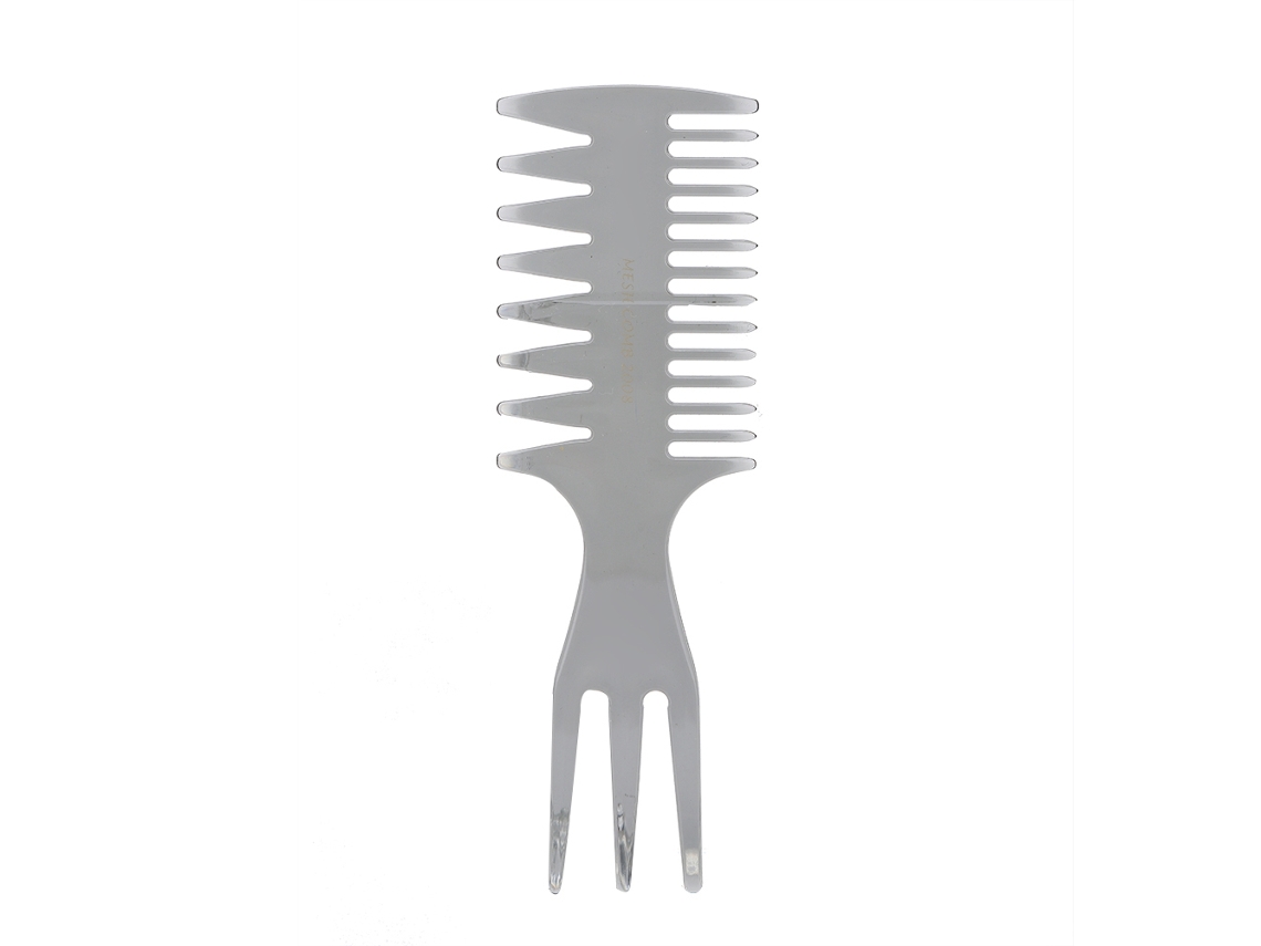 Vlrla-three-sided Wide Teeth Oil Slick Cabelo Comb (gray)