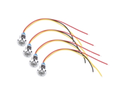 Luces LED circulares con conexiones precableadas (resistentes al agua, bicolor)