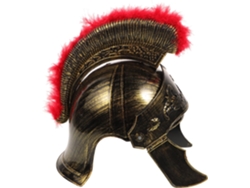 Casco De Guerrero Romano De Plástico Dorado, Ligero Y Cómodo De Llevar, Estilo Medieval.