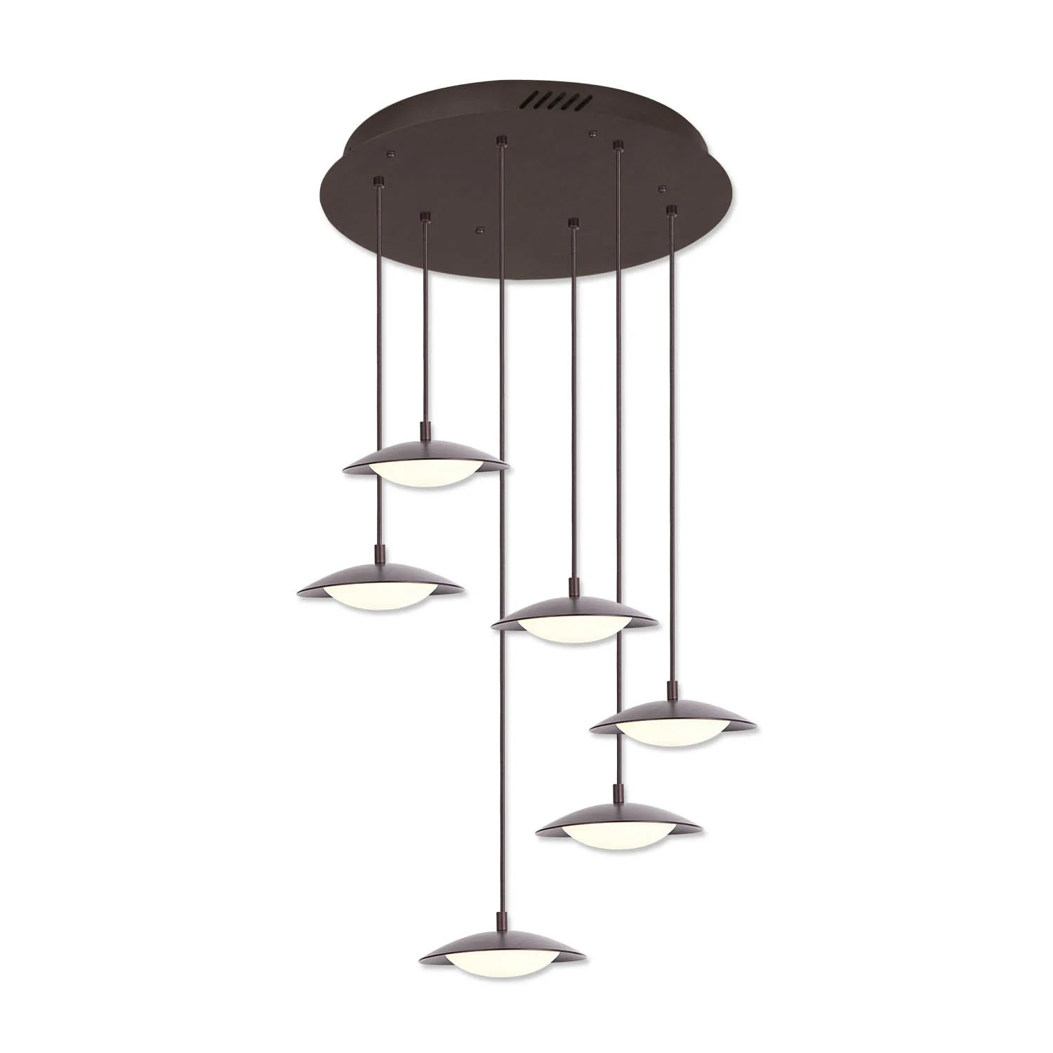 LÚZETE Plafón Led Hildegard 6 Luces 36W 4000K