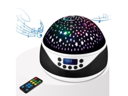 Luz nocturna Diseño de cielo estrellado, luz de música para bebés Rotación de 360° LÁMPARA LED ESTRELLA ESTRELLA Proyector de cielo estrellado con 8 luces coloridas