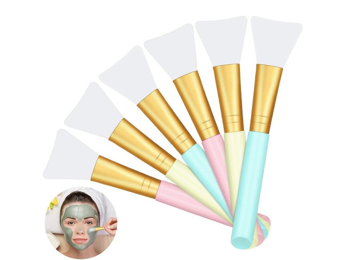 12 Brochas De Silicona Suave Para Mascarillas Faciales, De Arcilla Y Lociones Corporales.