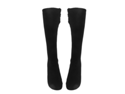 2026-1 Par De Calcetines Calientes Eléctricos Con Batería Lavables De Algodón Medias Térmicas Para Exterior Negro