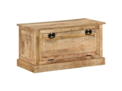 Banco Zapatero Madera De Mango Maciza 85x40x45 Cm