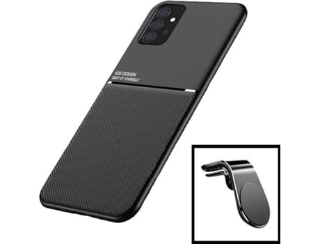 Carcasa + Soporte Samsung Galaxy A32 5G PHONECARE Magnetic Lux Negro 9526