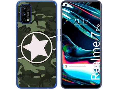 Carcasa Realme 7 Pro TUMUNDOSMARTPHONE Camuflaje 01 Multicolor