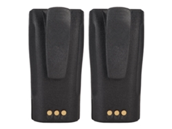 2 Baterías De Iones De Litio Para Radio Walkie-talkie De 2600 Mah Y 7,4 V Con Clip Para Motorola Cp040, Cp150, Cp200 Y Cp380