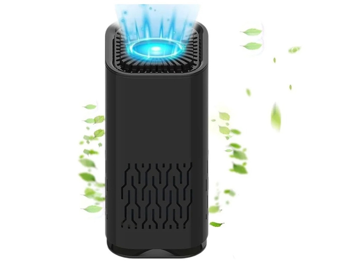 Mini Purificador De Aire Para Mascotas Antiodor De Orina Doméstica Yizhood Negro
