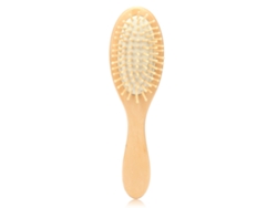 Peine De Madera Antiestático Paddle Cepillo De Pelo Para Cuidado Del Cuero Cabelludo Y Masaje Saludable (blanco)