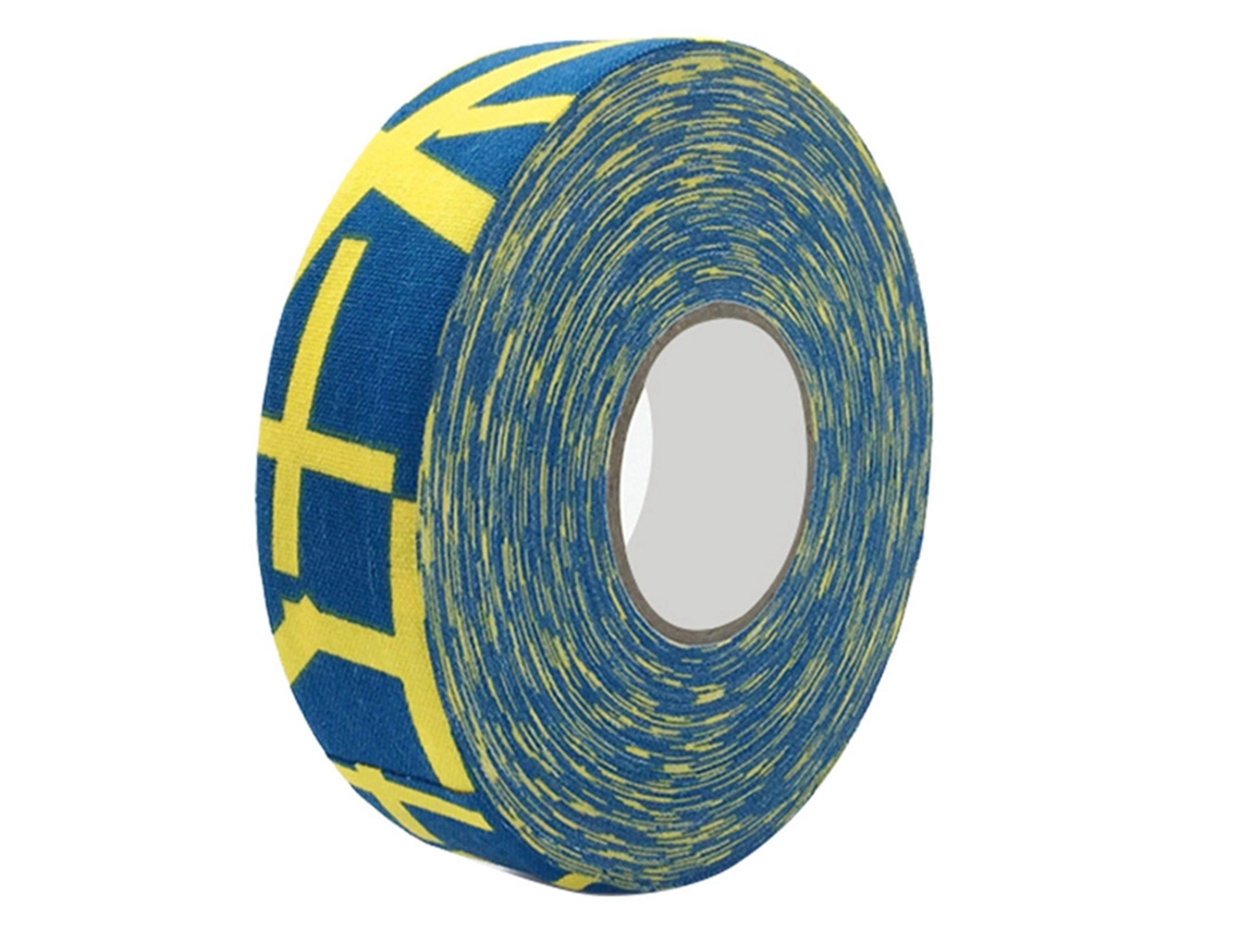 Cinta Protectora Para Hockey Y Bádminton, 2,5 Cm X 25 M, Antiadherente, Resistente Al Desgaste, Color Amarillo Con Signo Más.