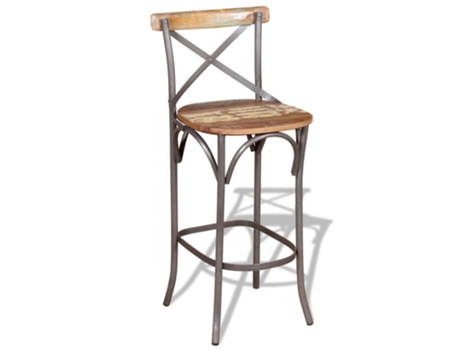 MAISON EXCLUSIVE Taburete de cocina madera maciza reciclada