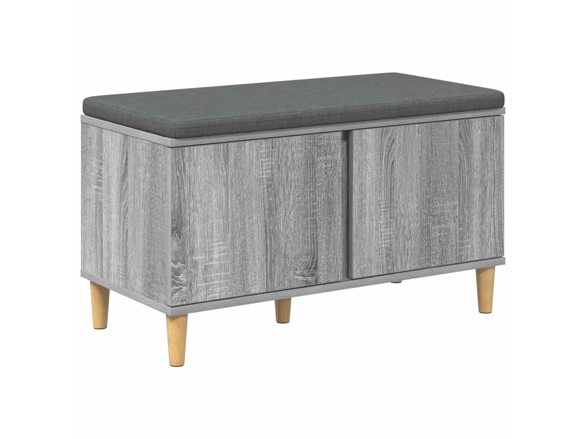 Maison Exclusive - Banco De Entrada Con Cojín Gris Sonoma 60 X 38 X 46 Cm