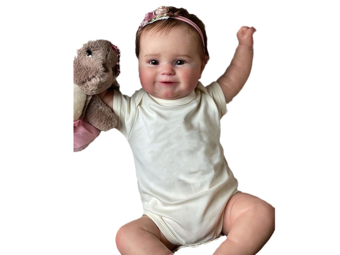 Muñeca bebé de simulación de 50 cm, totalmente sumergida en agua, con pegamento.