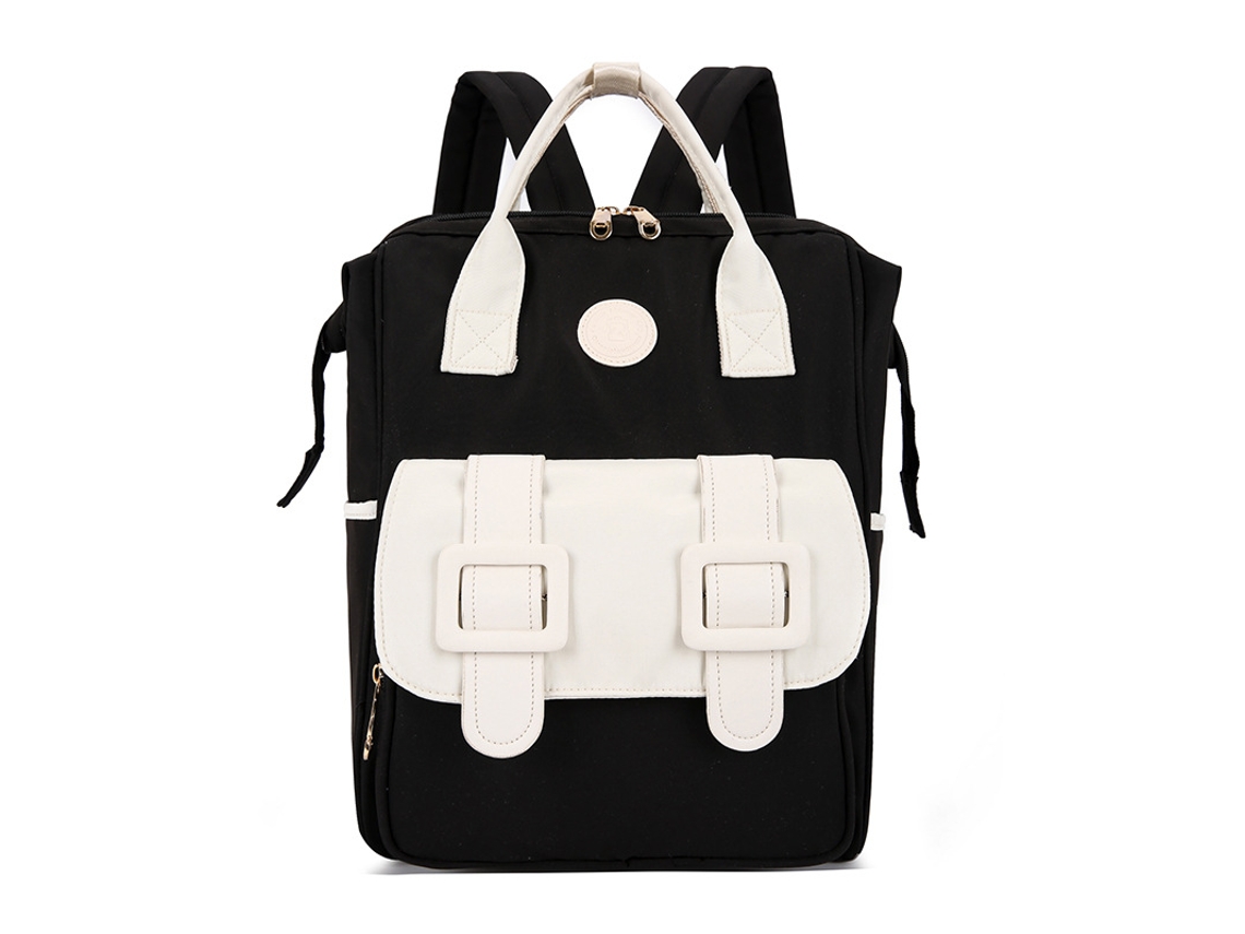 Mochila para pañales con aislamiento térmico, protección antirrobo y compartimentos separados para artículos húmedos y secos (negra) Eifson