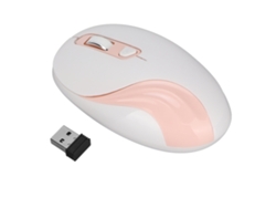 Baoj-2026novorato Ergonômico Sem Fio 2.4g Silencioso Rosa