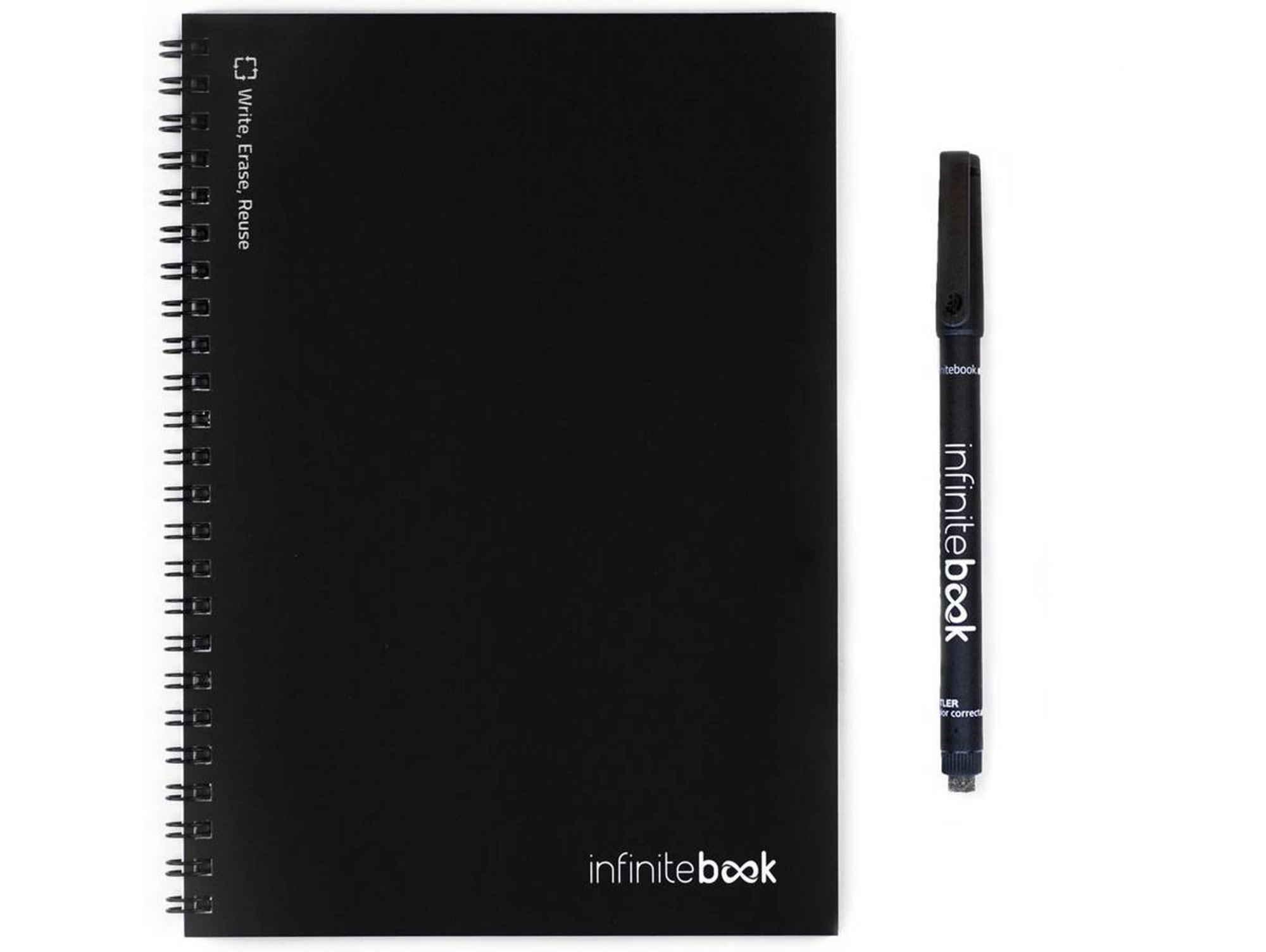 INFINITEBOOK A5 Negro Con Marcador (15 Hojas)