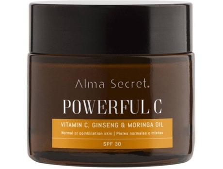 Crema Facial ALMA SECRET Ginseng y Moringa SPF 30 (50 ml)