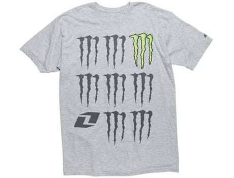 Camiseta de Hombre para Motociclismo ONE INDUSTRIES Monster Gremlin Gris (S)