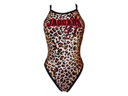 Traje de baño para Mujer TURBO Leo Print Negro para Natacion (L)