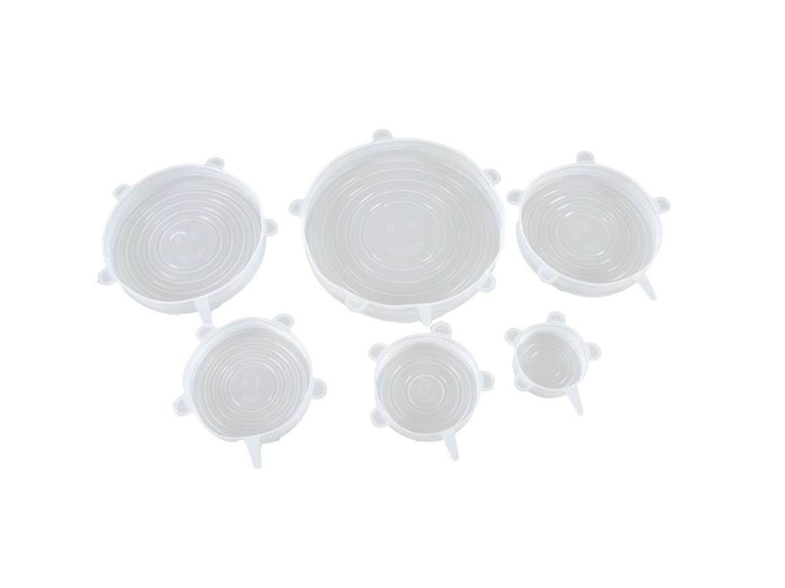 Tapas Elásticas De Silicona Reutilizables, Resistentes A Altas Temperaturas, Para Almacenar Alimentos.